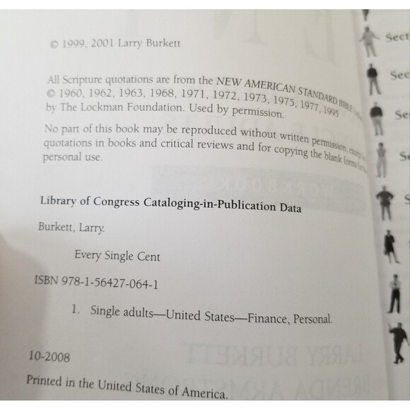 Every Single Cent: Financial Guide for Single Adults : Workbook - Softcover. - Picture 8 of 9